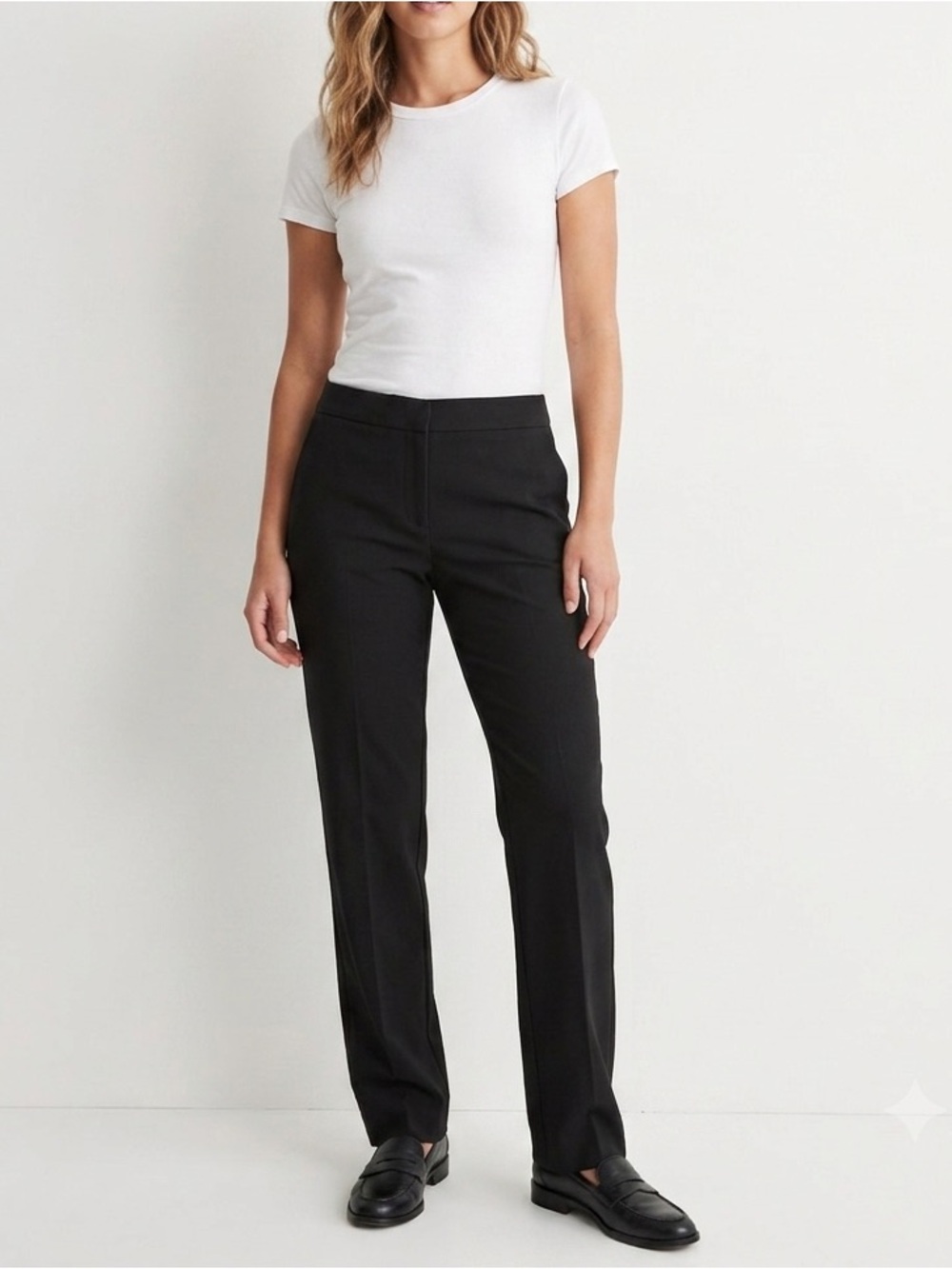 ✨ NWT ALFANI Black Dress Pants Tailored Career Trousers Professional Office ❤️